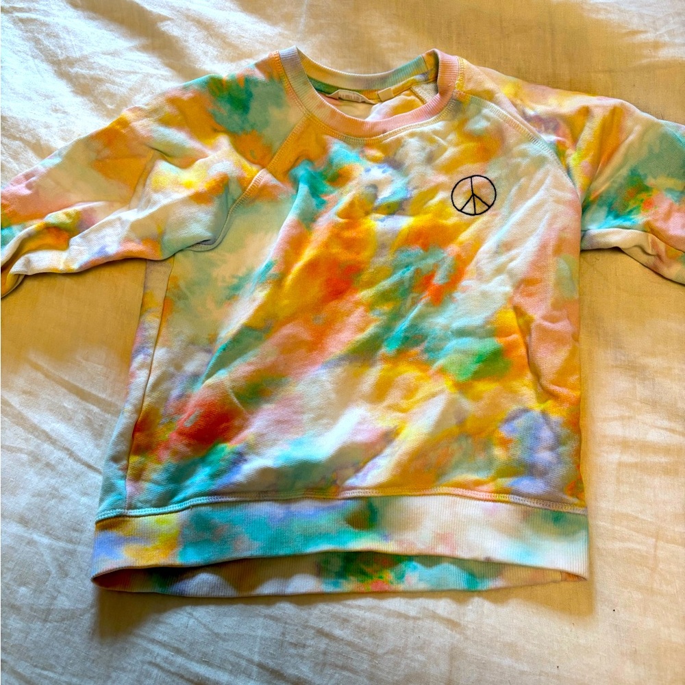 Kids Tie-Dye Peace Sign Sweatshirt